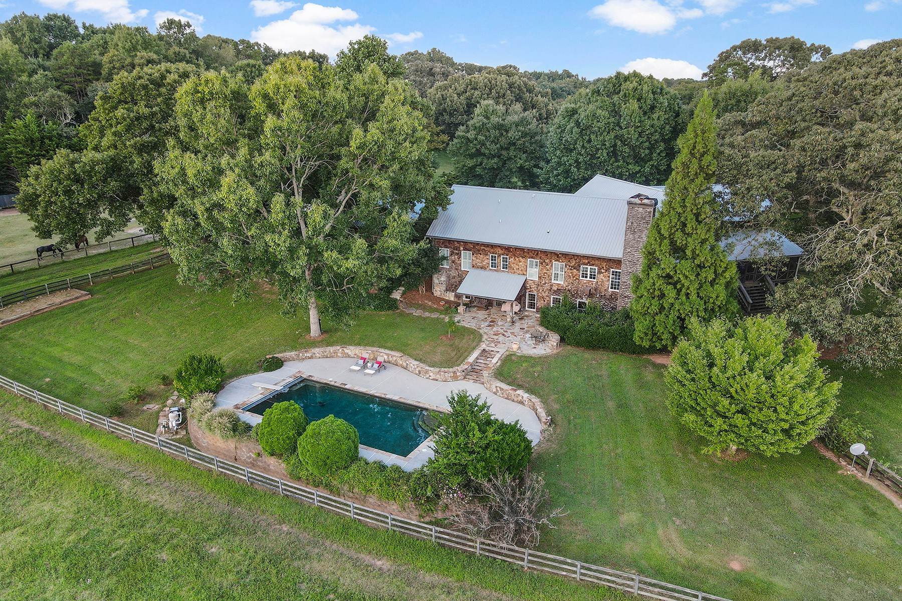 30. Single Family Homes for Sale at First Time On Market 70± Acre Equestrian Farm with Rolling Pastureland 683 Duck Thurmond Road Dawsonville, Georgia 30534 United States