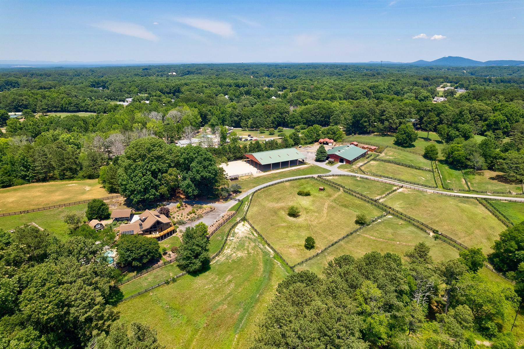 4. Single Family Homes for Sale at Welcome Home to 22+ Acre Equestrian Estate 19800 Birmingham Highway Alpharetta, Georgia 30004 United States