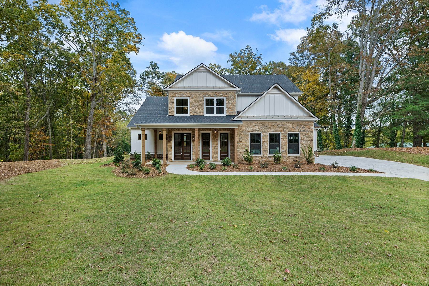 Single Family Homes for Sale at Newly Completed Craftsman on One Acre in Milton's Top School District 12905 New Providence Road Milton, Georgia 30004 United States