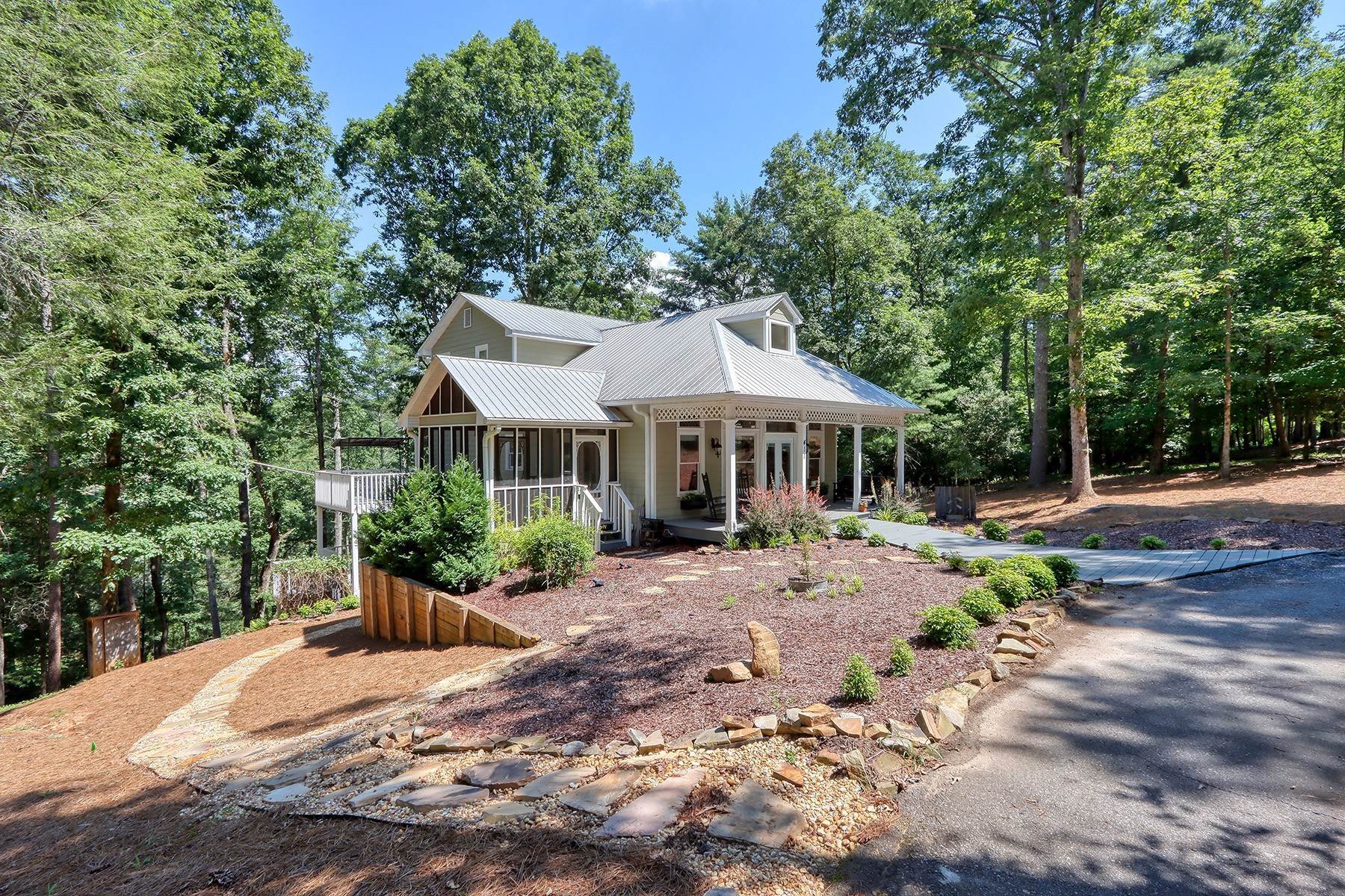 Single Family Homes for Sale at Charming Renovated Riverfront Home Nestled on 2.44+/- Acres 411 Old Deer Path Way Atlanta, Georgia 30528 United States