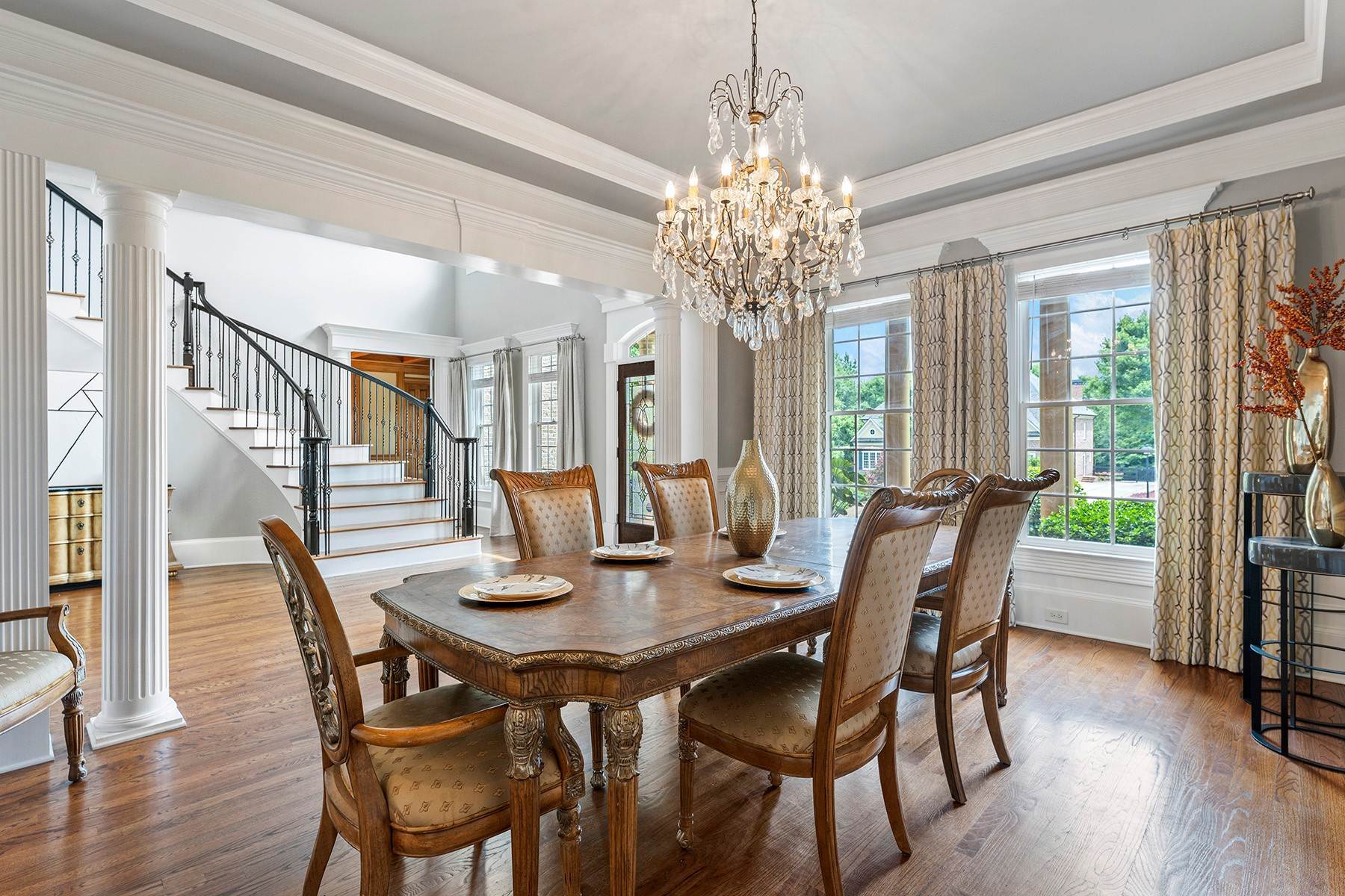 10. Single Family Homes for Sale at Stunning European-Style Home in Esteemed Triple Crown 511 Affirmed Lane Milton, Georgia 30004 United States